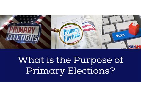 what is the purpose of primary elections quizlet